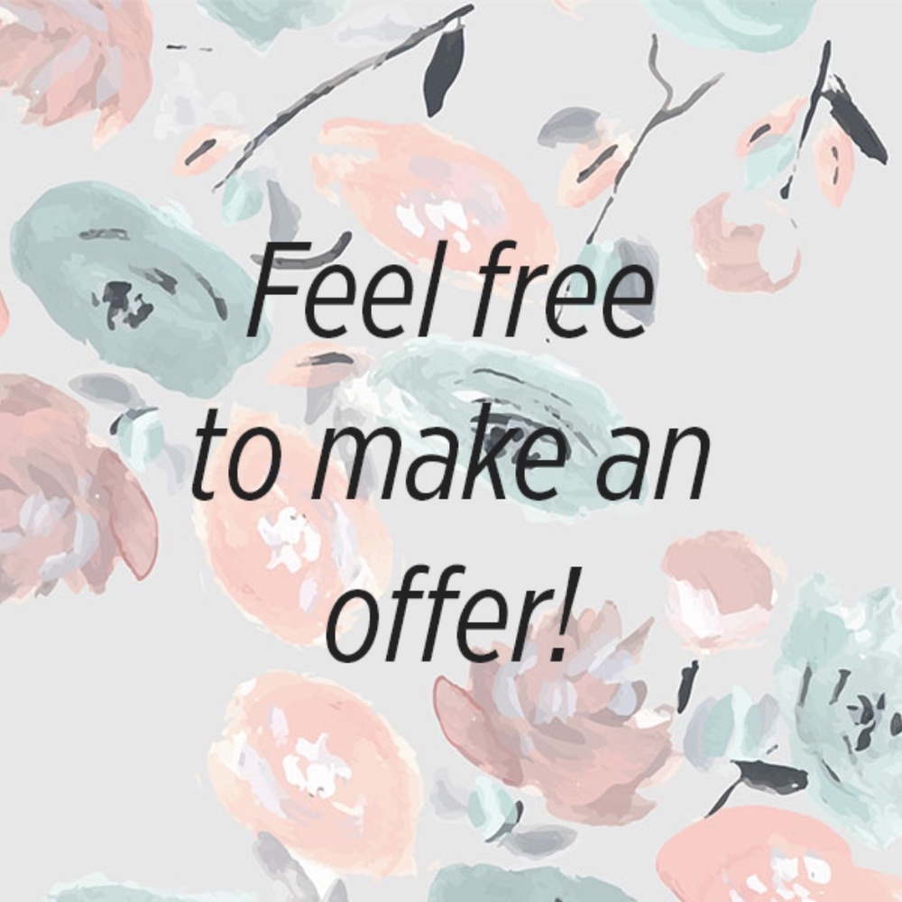 Reasonable offers welcome